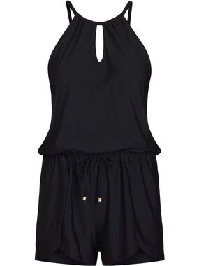 Time and Tru Women’s One Piece Swim Romper, Size XL